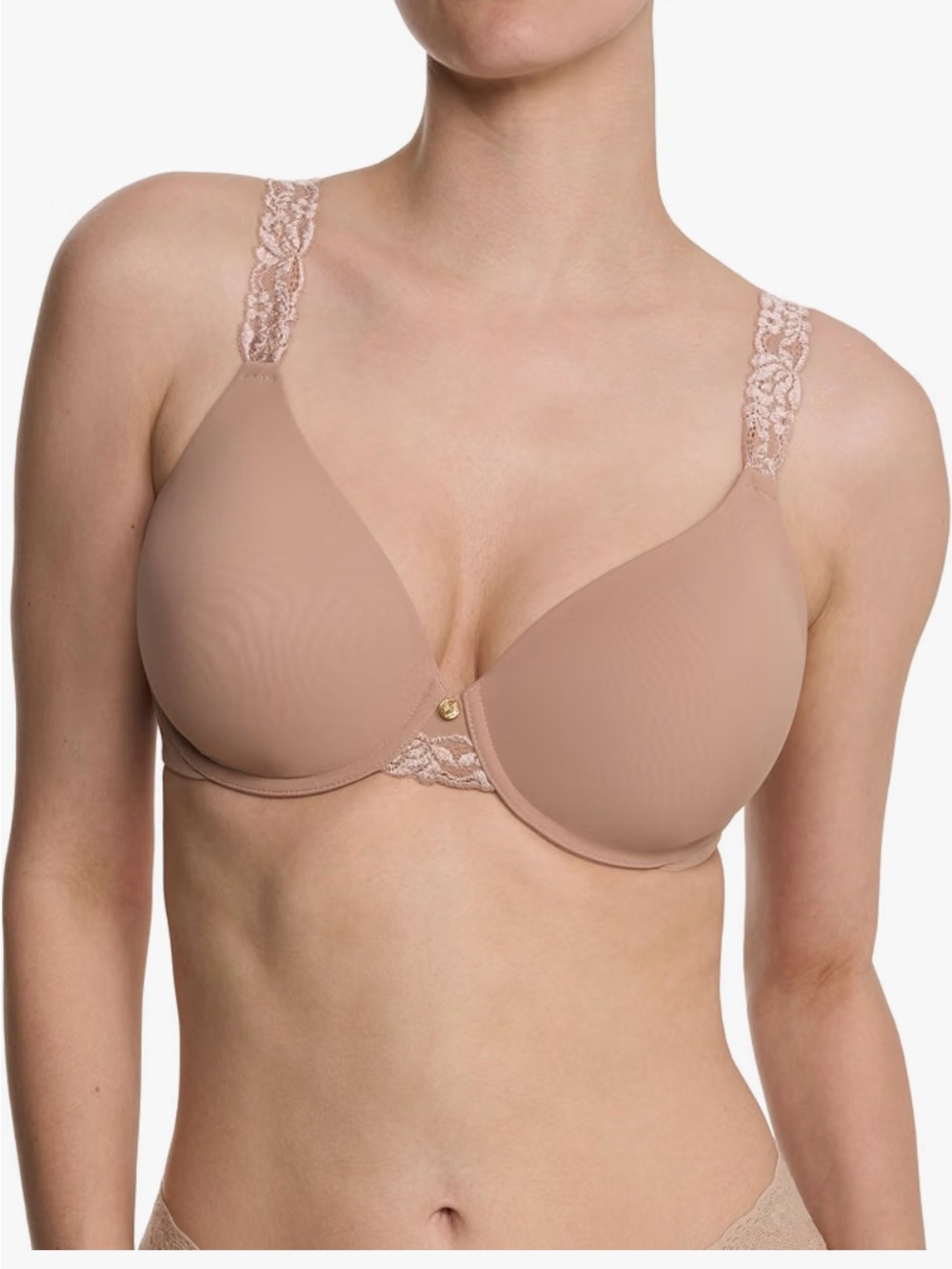 Natori Blush Nude Lace-Trim T-Shirt Bra 38C (2 bras)